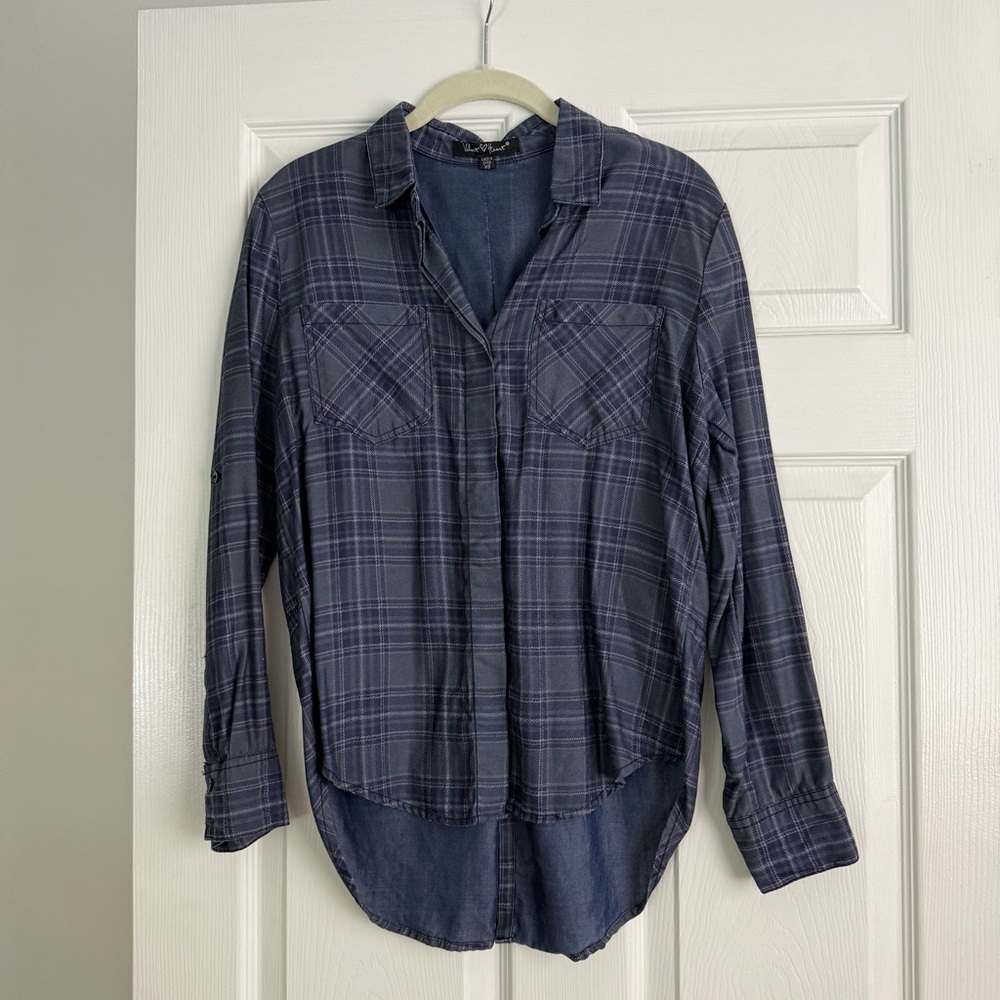 VELVET HEART Blue Plaid Shirt